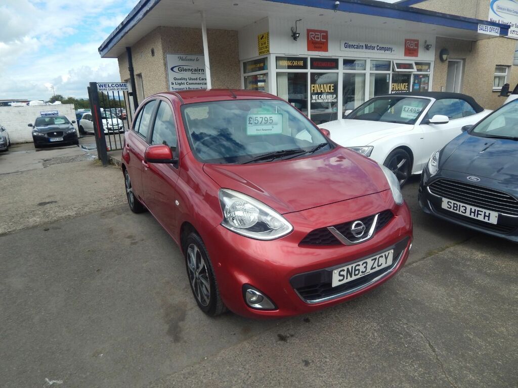 Compare Nissan Micra 1.2 Tekna SN63ZCY Red