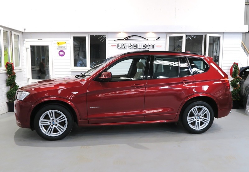 Compare BMW X3 Xdrive30d M Sport 256 VE13HTL Red