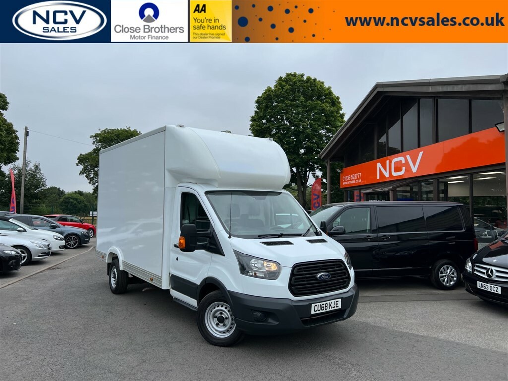 Used 2018 Ford Transit Cu68kje 350 Lwb L4 Low Floor Luton Loader Box Van On Finance In 7806