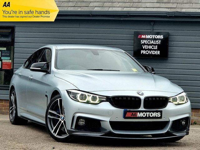 Compare BMW 4 Series 440I Gran Coupe M Sport EO18YBV Silver
